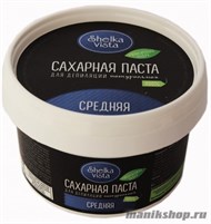 Shelka Vista "Шунгитовая пудра" Паста сахарная для депиляции СРЕДНЯЯ 350мл - фото 100475
