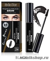 040054 Alvin D'or MB-1 Тушь для бровей HD Hollywood Brow-A black (черная) - фото 100998