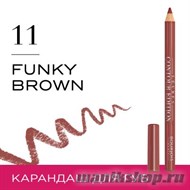 64035 Bourjois 330111 Карандаш для ГУБ "Levres Contour " тон 11 funky brown - фото 101405