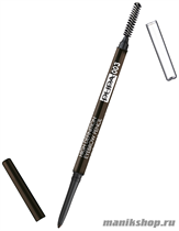 80217 Pupa 240180 003 Карандаш автомат. с гребнем для бровей "High Definition Eyebrow Pensil" тон 003 темно- коричневый - фото 103935