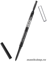 80218 Pupa 240180 004 Карандаш автомат. с гребнем для бровей "High Definition Eyebrow Pensil" тон 004 экстра- темный - фото 103936