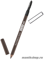 Pupa 240208 002  Карандаш для бровей стойкий с эффектом заполнения "TRUE EYEBROW PENCIL" тон 002 Коричневый - фото 103938