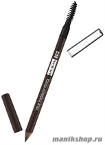 80227 Pupa 240208 003  Карандаш для бровей стойкий с эффектом заполнения "TRUE EYEBROW PENCIL" тон 003 Темно- коричневый - фото 103939