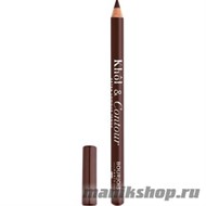 60195 Bourjois 334005 Карандаш для глаз "Khol &amp; Contour"  тон 005 Choco-lacte, шоколадно- коричневый, матовый финиш - фото 103983