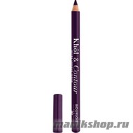 60197 Bourjois 334007 Карандаш для глаз "Khol &amp; Contour"  тон 007 Prunissime, глубокий изысканный пурпурный, матовый финиш - фото 103986