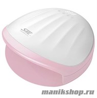 13942 SML S5 Лампа для ногтей LED/UV (68Вт, 33 светодиода LG) Pink base white cover - фото 104398