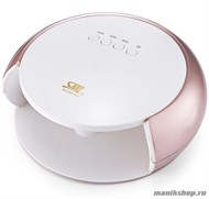 13964 SML S3 Лампа для ногтей LED/UV (48Вт, 33 светодиода LG) Rose gold white cover - фото 104464