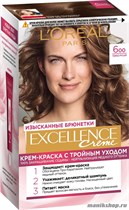 Краска для волос L'Oreal Paris Excellence, тон 600 Темно-русый - фото 105190