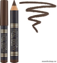 50087 Max Factor Карандаш для бровей "Real Brow Fiber Pencil" тон 004 deep brown - фото 106186