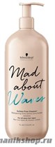 Schwarzkopf Mad About Waves Sulfate Free Cleanser Бессульфатный очищающий крем для волос 1000мл - фото 106490