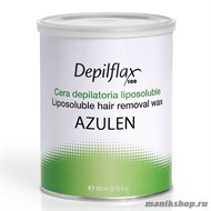 900670 Воск в банке Depilflax - Синий (Azulen), 800мл - фото 25157