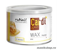2031 RuNail Воск для депиляции Cardi (Мед) 400мл - фото 29460