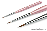 0200 Кисть для дизайна RuNail Finest Kolinsky AKR №2 - фото 29678