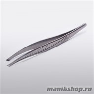 6495 П-12 Сталекс Пинцет для бровей (Т3-12-12) (TC-12/3) широкие скошенные кромки - фото 30640