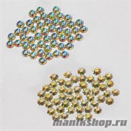 Д010-04 Irisk Стразы Swarovski цветочки и жемчуженки АВ 50 шт - фото 31407