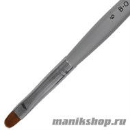 Irisk Кисть для геля искусственный ворс с деревянной ручкой овал ВО № 6 - фото 31463