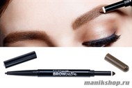 72111 Maybelline Заполняющий дуэт для бровей (карандаш+ пудра) BROW SATIN, тон коричневый - фото 33489