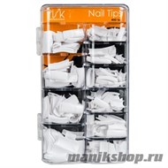 201-01Т Irisk Типсы с узкой контактной зоной №33W 200 шт Белые - фото 39475