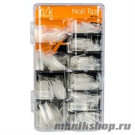 401-03Т Irisk Типсы с узкой контактной зоной №33C 400шт Прозрачные - фото 39596