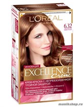 Краска для волос L'Oreal Paris Excellence, тон 6.32 Золотистый темно-русый - фото 41466