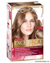 Краска для волос L'Oreal Paris Excellence, тон 7 Русый - фото 41468