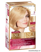 Краска для волос L'Oreal Paris Excellence, тон 9 Очень светло-русый - фото 41475
