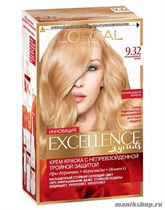 Краска для волос L'Oreal Paris Excellence, тон 9.32 Сенсационный блонд - фото 41478