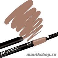 2716 PROVOC  Eye Brow Liner №104 Tease Гелевая подводка в карандаше для бровей Светло-коричневая - фото 44311