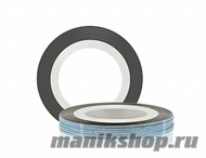 2526 RuNail Самоклеющаяся лента для дизайна ногтей Серебро, голография 20метров, ширина 0,1см - фото 47707
