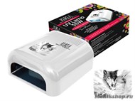 JessNail Лампа УФ 36Вт (4шт*9Вт) Белая с принтом Exclusive Collection Ice Heart - фото 47914