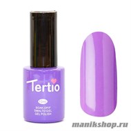 031 Гель лак Tertio 10мл Насыщенный сиреневый, без блесток и перламутра, плотный - фото 57195