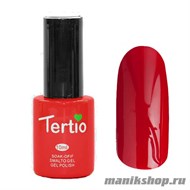089 Гель лак Tertio 10мл Сочная вишня, без блесток и перламутра, плотный - фото 57299
