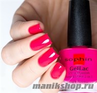 641 Sophin GelLac Гель-лак для ногтей без лампы 12мл  base&amp;color 2 в 1 (Яркий холодный розовый неоновый) - фото 60044