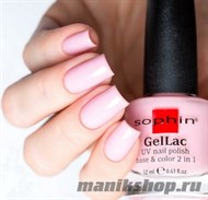 645 Sophin GelLac Гель-лак для ногтей без лампы 12мл  base&amp;color 2 в 1 (Светло-розовый с холодным подтоном) - фото 60052