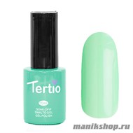 058 Гель лак Tertio 10мл Пастельный, салатовый, без блесток и перламутра, плотный - фото 60103