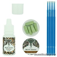 SH-00017 Sexy Brow Henna ХНА в наборе для окрашивания бровей 5капсул Светло-Коричневая - фото 72251