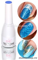 E.MI Textone ГОЛУБОЙ 15мл (УФ-краска с металлическим эффектом) - фото 84680