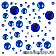 Д015-13-02 Irisk Стразы цветные микс размеров в баночке №02 SAPPHIRE - фото 85429