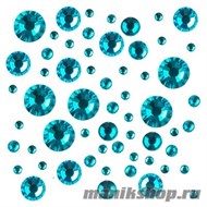 Д015-13-03 Irisk Стразы цветные микс размеров в баночке №03 BLUE ZIRCON - фото 85431