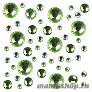 Д015-13-10 Irisk Стразы цветные микс размеров в баночке №10 PERIDOT - фото 85445