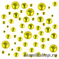 Д015-13-12 Irisk Стразы цветные микс размеров в баночке №12 CITRINE - фото 85449