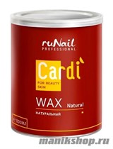 2032 RuNail Воск для депиляции Cardi  "Натуральный" 800мл - фото 86910