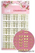 E.MI Charmicon 3D  Silicone Stickers «Бантики» золото/ серебро - фото 87064