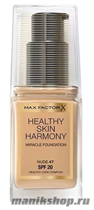 51363 Max Factor Тональная основа "Healthy Skin Harmony Miracle Foundation"  тон 47 nude - фото 90502