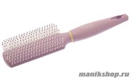 Dewal Beauty Расчёска серии «Черничное мороженое» DBHM-3 массажная с нейл. штифтом прямоугольная - фото 90930
