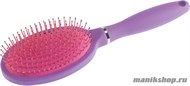 Dewal Beauty Расчёска серии «Ягода» DBY-3 овальная (фиолетово-розовая) - фото 92669
