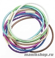 Dewal Beauty Резинки для волос DBR-15 цветные блестящие 8шт - фото 92680