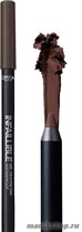 L'OREAL Карандаш для глаз Infaillible Gel Crayon Waterproof, тон 3 без ума от карих - фото 93670