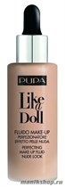 81150 Pupa  050036 020  Тональный крем "Like a Doll Make Up Fluid Nude Look" тон 20 Светло бежевый - фото 94141