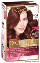 Краска для волос L'Oreal Paris Excellence, тон 4.54 Богатый медный - фото 94646